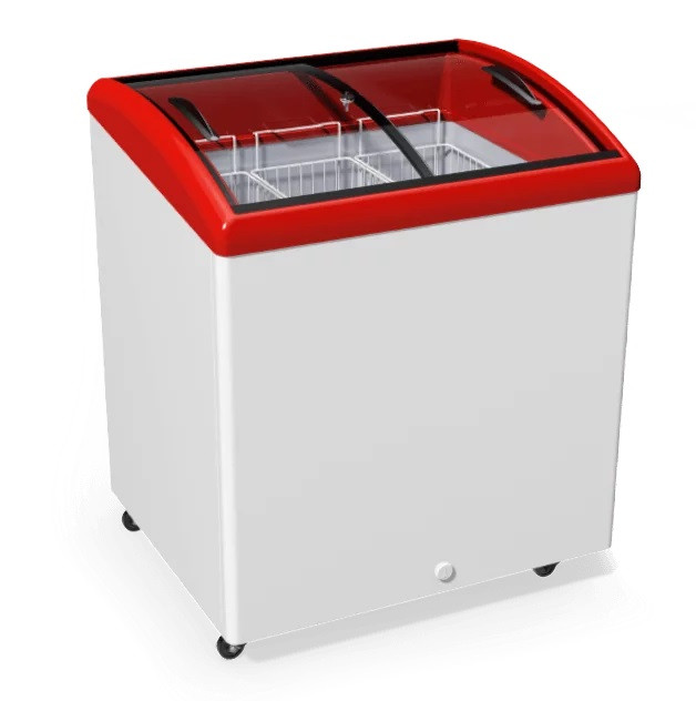 Морозильна скриня JUKA M200S з вигнутим склом