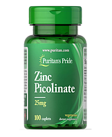 Puritan's Pride, Цинк, 25 mg 100 таблеток