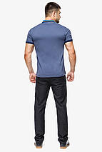 Фірмова футболка поло чоловіча колір джинс модель 6422 розмір 50 (L), фото 3