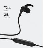 Бездротова Bluetooth stereo гарнітура Remax RB-S25 ваккумна Black, фото 6