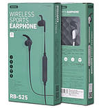 Бездротова Bluetooth stereo гарнітура Remax RB-S25 ваккумна Black, фото 8