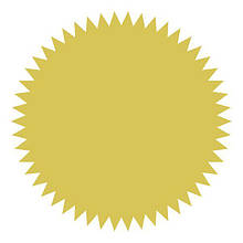 Лейбли для рельєфних печаток золоті (50 шт.)