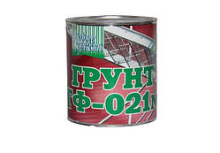 Антикорозиний ґрунт ГФ-021 червоно-коричневий Нові фарби 2,8 кг