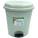 Відро для сміття з педаллю Planet №2 6 л сіре, фото 2