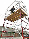 Вишка-тура модель "ПРО" 1.2 х 2.0 (м) 2+1, пересувна сталева, фото 7