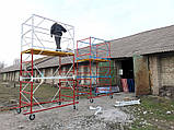 Вишка тура 1.6 х 0.8 (м) 3+1, пересувна сталева, фото 7