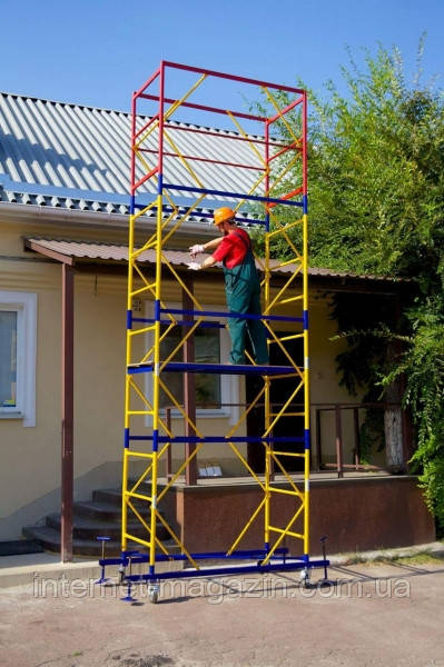 Вишка тура модель "ПРО" 1.2 х 2.0 (м) 16+1, пересувна сталева