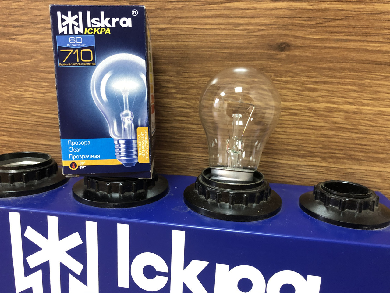 Лампа Накаливания 60 Вт Искра в Индивидуальной Упаковке,лампочка для ...