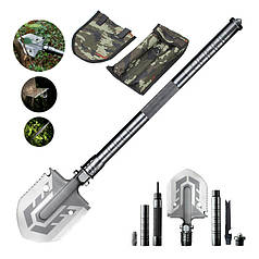 Лопата багатофункціональна Han-Wild 16 в 1 складана тактична металева протиударна похідна