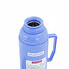 Термос Kamille Синій 450мл пластиковий зі скляною колбою KM-2070, фото 9