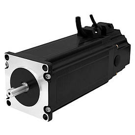 Двигун кроковий з гальмом 57BYG250H-8-S (NEMA 23, 2.8 Нм, 3.0 А, 1.8°)