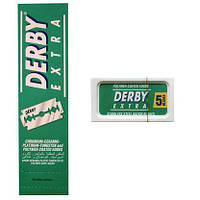 Леза для безпечної бритви Derby Extra stainless double edge box, 100 шт