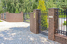 Клінкерна кришка на паркан KingKlinker Коричневий (03) 310х445х90мм, фото 2