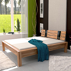 Ліжко дерев'яне двоспальне B100