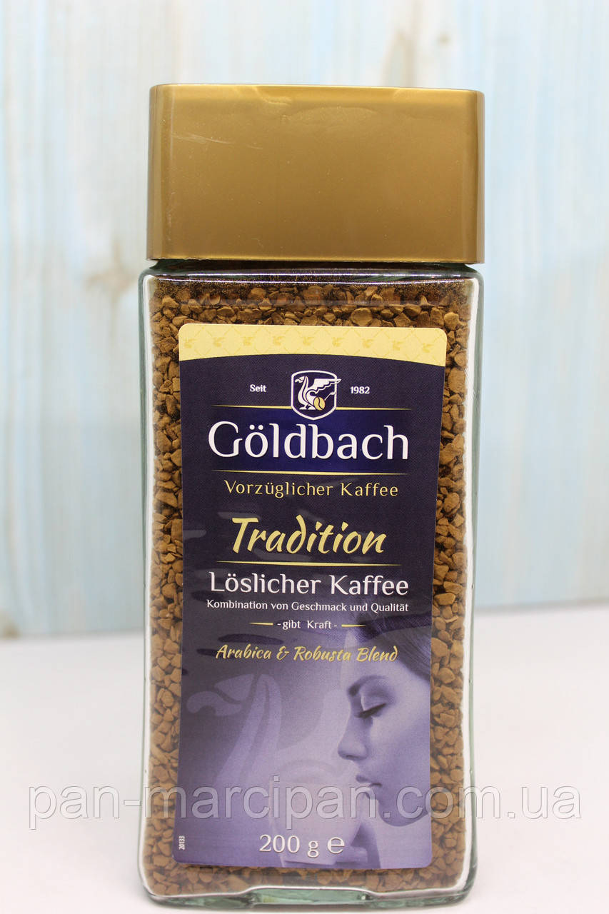 Кава розчинна Goldbach Tradition 200 гр скло, фото 1