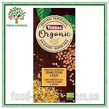 Шоколад с сезамом и пыльцой Torras Organic, 100г