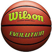 М'яч баскетбольний Wilson Evolution розмір 7 композитна шкіра коричневий (WTB0595XB0703)