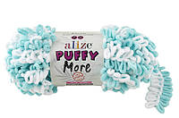 Пряжа с петлями Alize Puffy More 6269 ( для вязания руками Ализе Пуффи Мор) для вязания руками