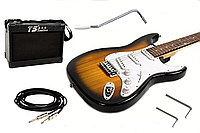 Набір електрогітара J8 HMG 101 SB  + комбопідсилювач Amp TS M6-10