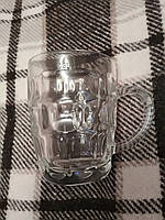 Подарочный прозрачный бокал для пива с резным узором Luminarc 300мл, пивная кружка
