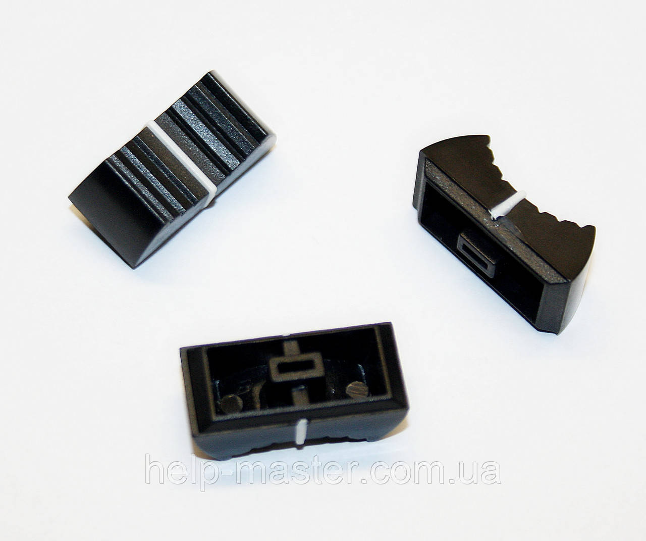 Ручка потенціометра прямокутна (Чорна), фото 1