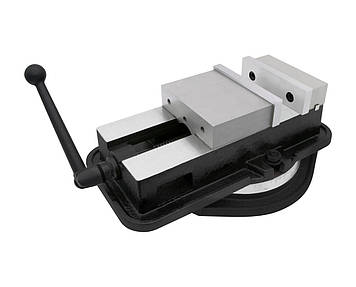 Лещата верстатні прецизійні жорстко-фіксуючі поворотні QM16160 (YR) тип 3418, фото 1