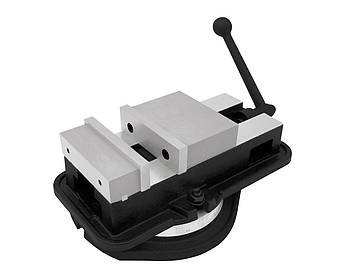 Лещата верстатні прецизійні жорстко-фіксуючі поворотні QM16160 (YR) тип 3418, фото 2