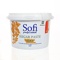 Золотая сахарная паста для шугаринга Sofi May Gold Aroma Soft 1200 г