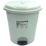 Відро для сміття з педаллю Planet №4 22 л сіре, фото 2