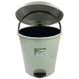 Відро для сміття з педаллю Planet №4 22 л сіре, фото 3