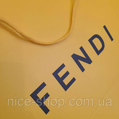 Подарунковий пакет Fendi:вертикаль, махі, фото 4
