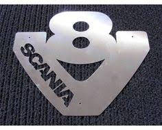 Накладки з нержавіючої сталі логотип для Scania ( V 8 )