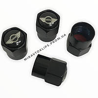 Ковпачки на ніпель, золотник c логотипом Honda, хром