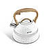 Чайник з нержавіючої сталі зі свистком Edenberg 3.0 л Білий (EB-8808W), фото 4