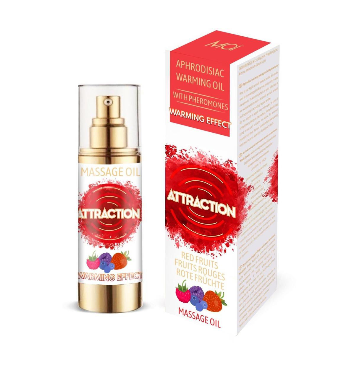 Потепління масажного масла з масажним маслом Mai Pheromon - червоні фрукти (30 мл)