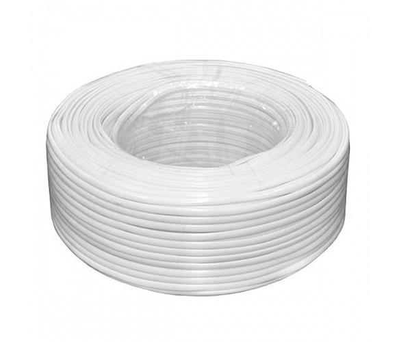 Кабель коаксіальний Ritar (RT-W100-RG690+2x0.5mm/11553) бухта 100 м, білий, фото 1