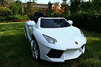 Детский электромобиль легковая спортивная машина Lamborghini Ламборджини T-7645 EVA White белый