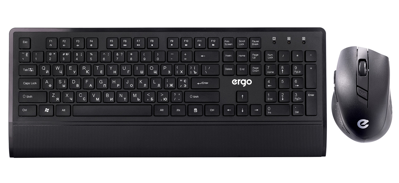 Комплект бездротовий ERGO KM-650 WL (клавіатура + мишка)