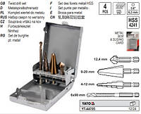 Набор универсальных сверл 4 шт YATO шестигранный хвостовик YT-44705
