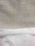 Тюль Турецький з льону на тасьмі 400x270 Гардина з льону Біла, фото 3