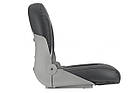 Сидіння складне суднове в човен катер і яхту Cruistyle 75114GC сіро-вугільне низька спинка пластиковий каркас морський вініл, фото 2