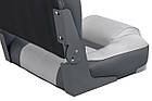 Сидіння складне центральне для човна і катера 75133GCC темно-сіре штучна шкіра розміри 400х400 мм висота 400 мм, фото 3