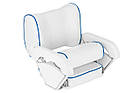 Сидіння для човна і катера Twin 1006003 з системою flip-up рухомою спинкою біле з морського вініл 550 мм ширина 450 мм, фото 3