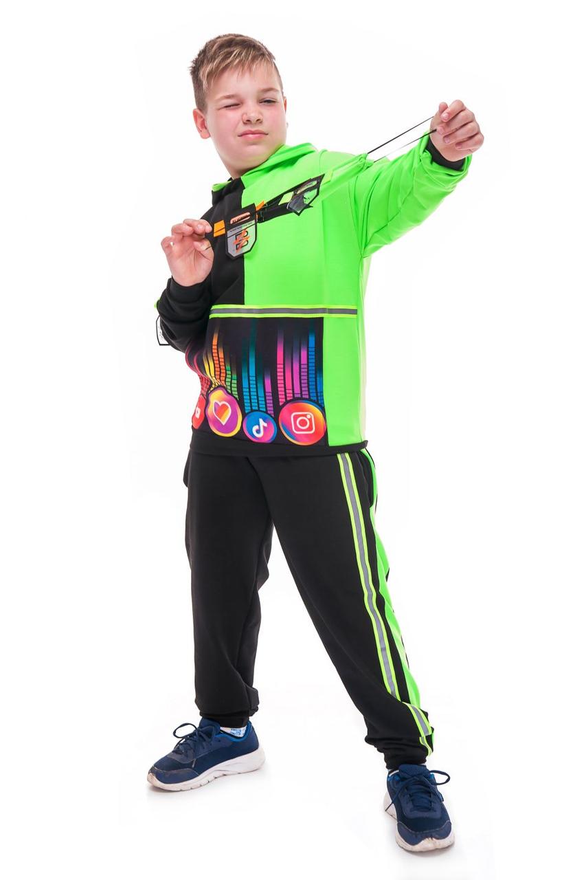 Дитячий карнавальний костюм Блогер зелений