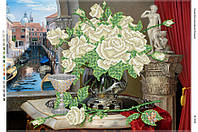 Картина для вишивки бісером БС-2058 Троянди у вазі