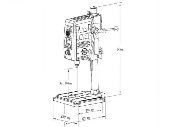 Свердлильний верстат Beking BG-5157 (1050W), фото 3