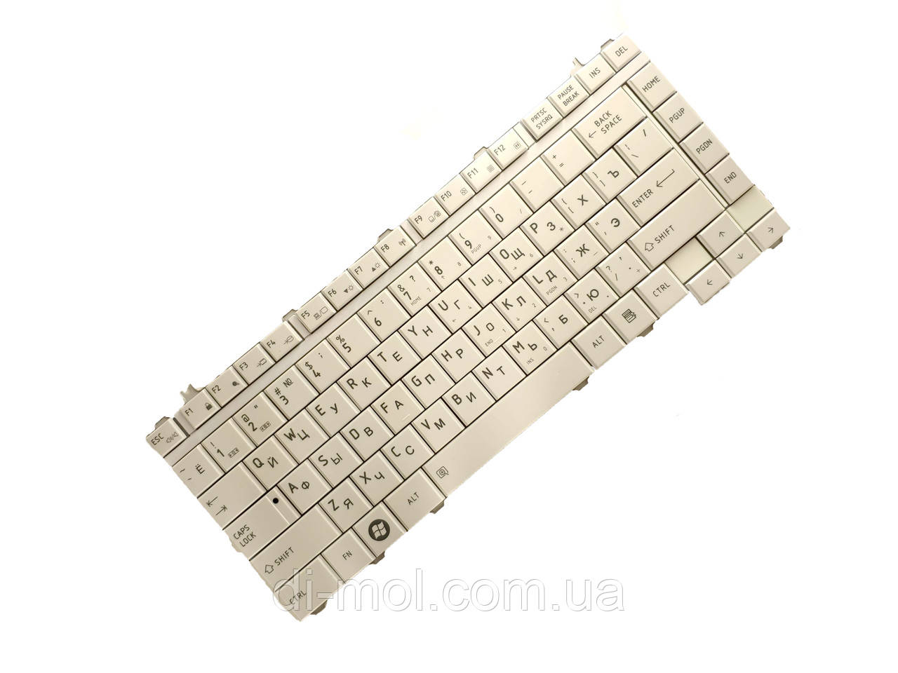 Оригінальна клавіатура для Toshiba Satellite A200 series, ru, white (ID ...