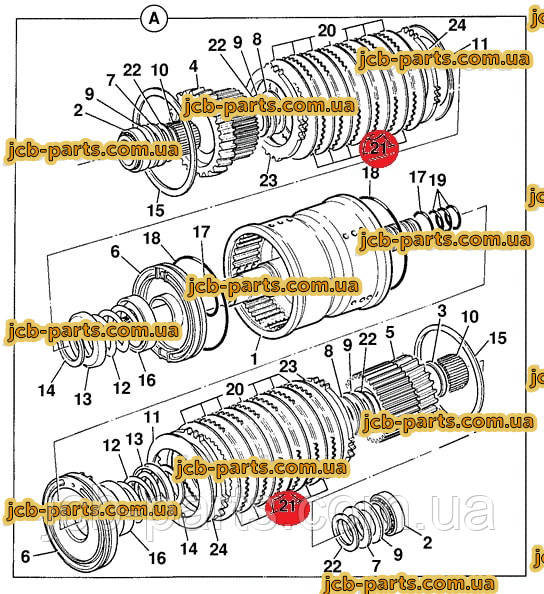Металевий диск 331/16516 для механічної КПП (2002-2010) на 3CX, 3CX Super, 4CX