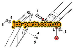 Втулка в вушко стріли JBV0569 для JCB JS260