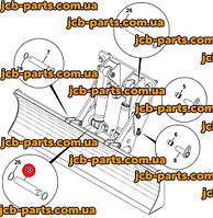 Палець (кріплення підстави г / циліндра відвалу) 811/90145 для колісного екскаватора JCB JS200W